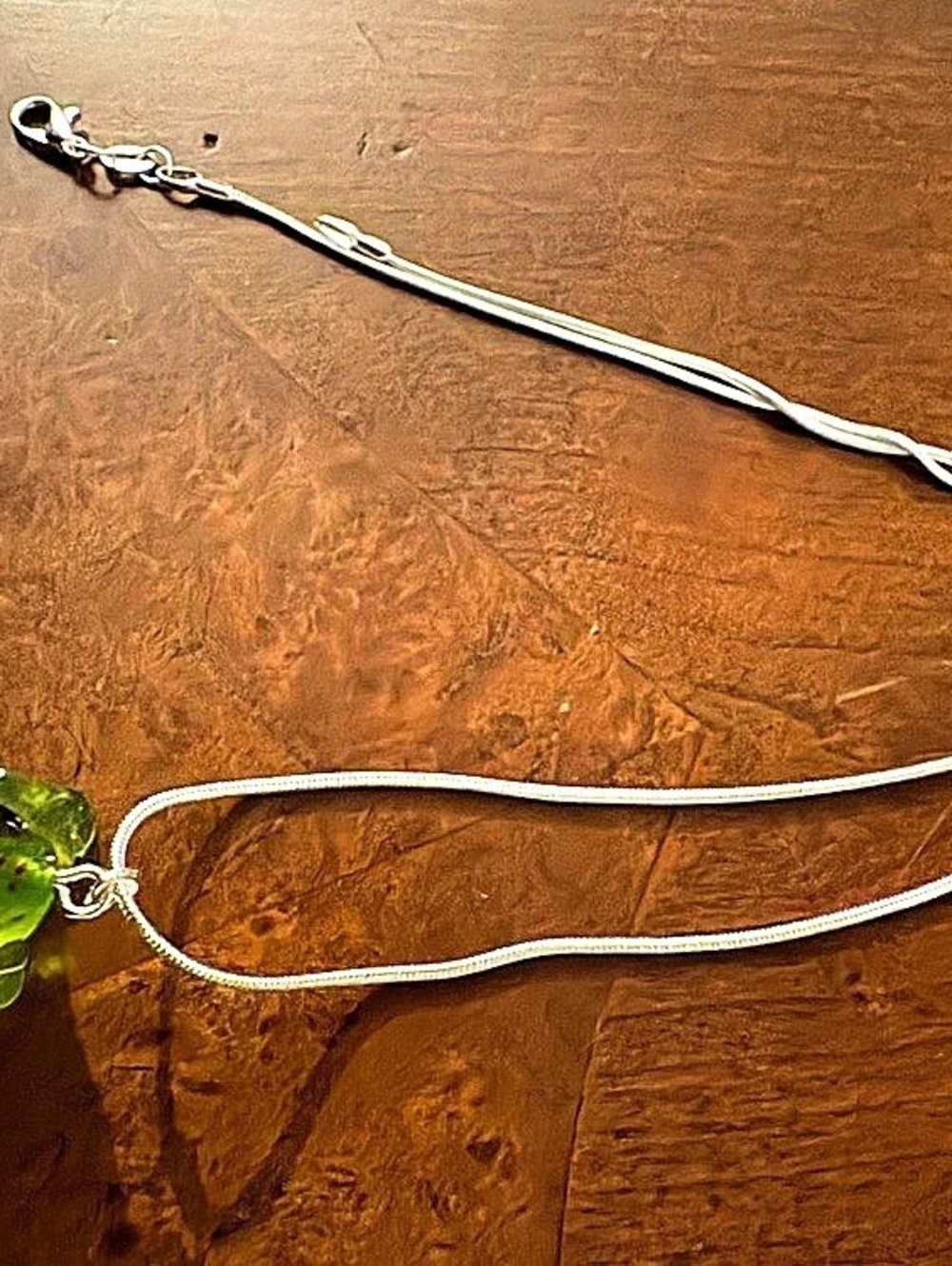 Green & Silver Frog Pendant Necklace NWT